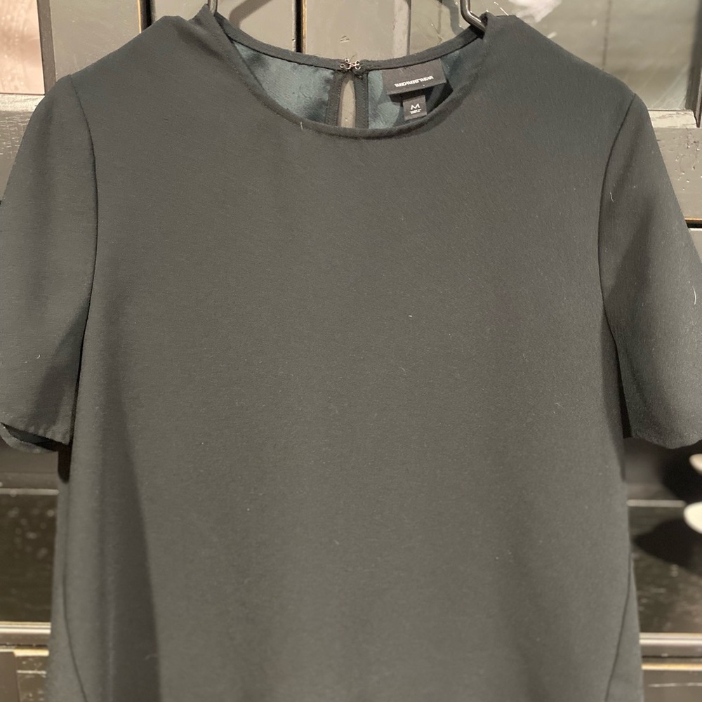 Who What Wear Black Short Sleeve Blouse